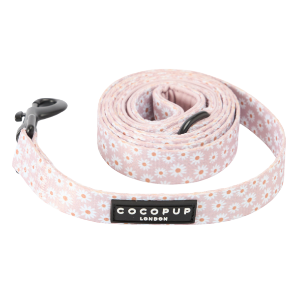 Cocopup London Classic Padded Dog Lead in Daisy Chain Pink – One Size