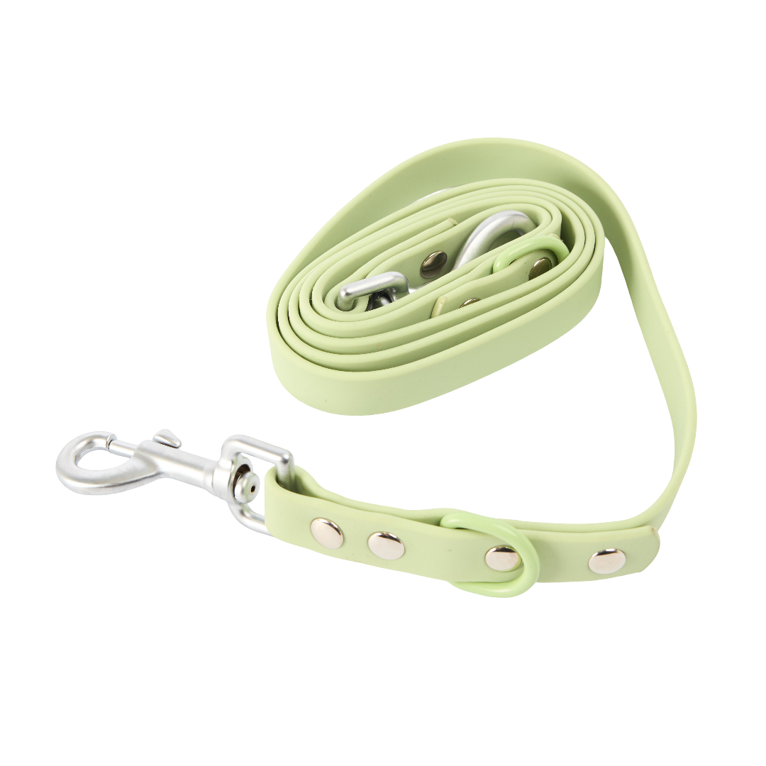 Cocopup London Nakd Waterproof Dog Lead in Matcha Green - One Size