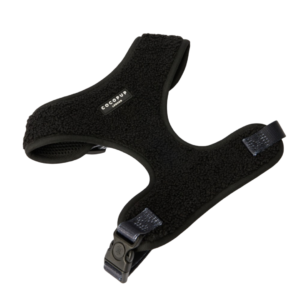 Cocopup London Adjustable Neck Dog Harness in Teddy Baloo Black - X Small