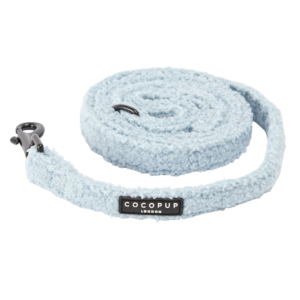 Cocopup London Teddy Dog Lead in Daydream Boucle Blue - One Size