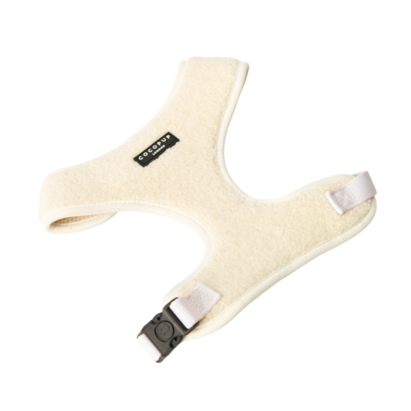 Cocopup London Adjustable Neck Dog Harness in Teddy Dolly Cream