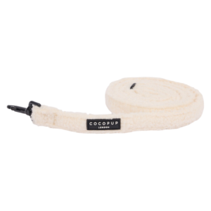 Cocopup London Teddy Padded Dog Lead in Dolly White - One Size