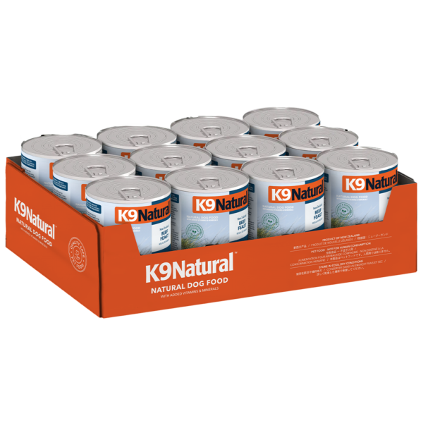 K9 Natural Grass-Fed Beef Feast All Lifestage Wet Dog Food Cans