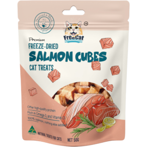 Freecat Freeze Dried Salmon Cubes Cat Treats - 50g