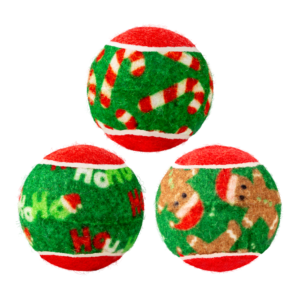 KONG Holiday Squeakair Balls Medium Dog Toy - 6 Pack