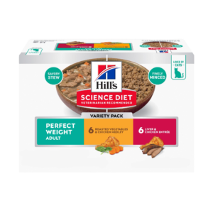 Hill's Science Diet Perfect Weight Variety Pack Adult Wet Cat Food Cans - 12 x 82g