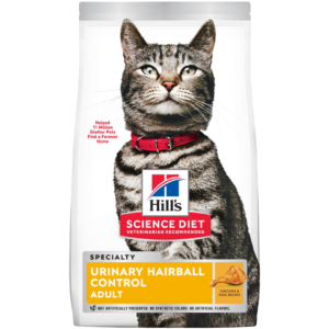 Hill's Science Diet Urinary Hairball Control Adult Dry Cat Food - 3.17kg