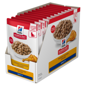 Hill's Science Diet Senior 7 Plus Chicken Cat Food Pouches - 12 x 85g