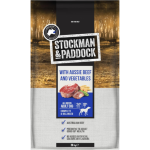 Stockman And Paddock Beef & Vegetables Adult Dry Dog Food - 20kg