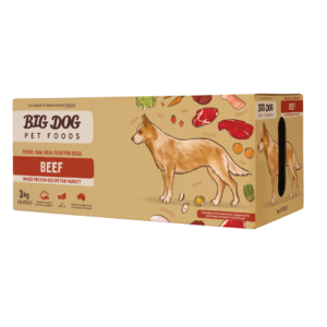 Big Dog Beef Frozen Raw All Lifestages Dog Food - 3kg