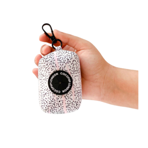 Cocopup London Dog Poop Bag Holder Pink Dalmatian - One Size