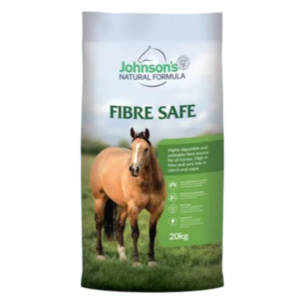 Johnsons Natural Formula Fibre Safe Low Sugar High Fibre Horse Feed – 20kg