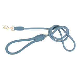 Fuzzyard Life Atelier Vegan Leather Rope Dog Lead in French Blue - Large