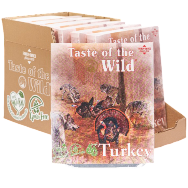 Taste Of The Wild Turkey & Duck with Fruit & Vegetables Adult Wet Dog Food Tray – 7 x 390g