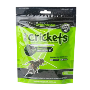 Bainbridge Dried Crickets Bird Treats - 100g