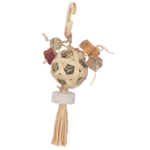 Nature Island Afro Cutie Multi Texture Hanging Small Pet Toy - Each