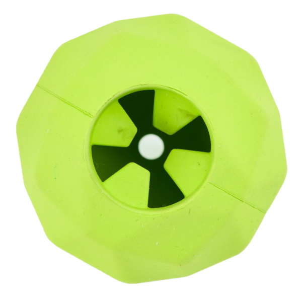 Paws For Life Treat Dispensing Geometric Rubber Ball Dog Toy – One Size