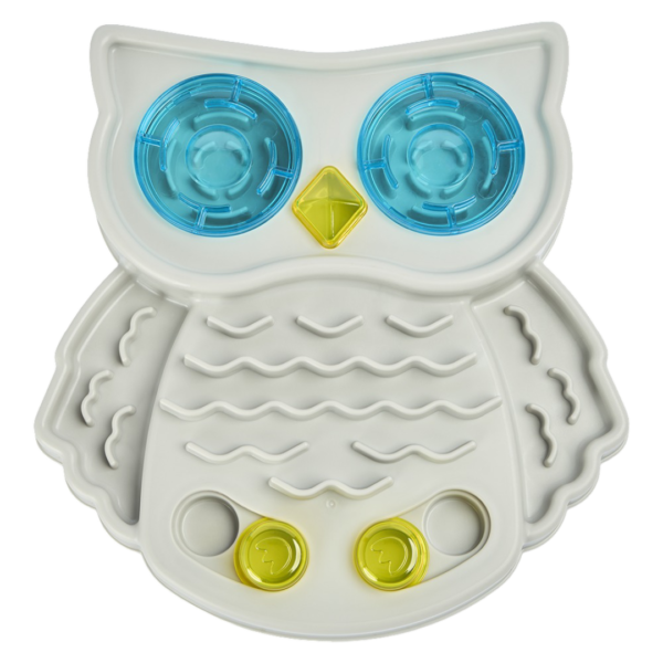 Paws For Life Interactive Puzzle Toy Activity Slow Feeder Owl for Dogs – One Size