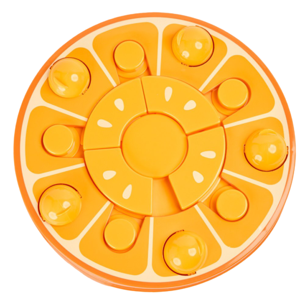 Paws For Life Interactive Treat Puzzle Activity Dog Toy Orange Fruit – One Size