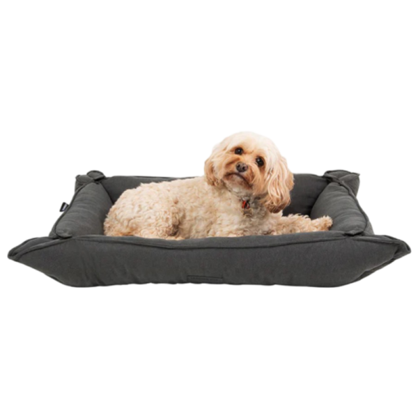 La Doggie Vita 2 In 1 Sofa Travel Dog Bed Charcoal – One Size