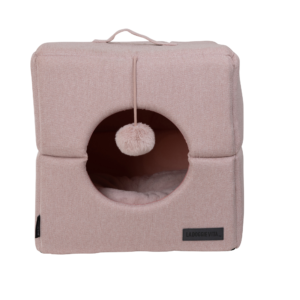 La Doggie Vita Como Cat Cube With Pompom Pink - Small