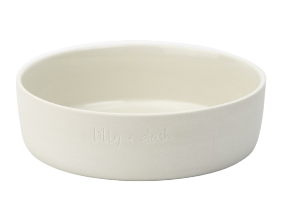 Lilly And Dash Dog Feeding Bowl Slate