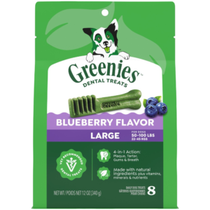 Greenies Blueberry Flavour Large Dog Dental Treats - 8 Chews