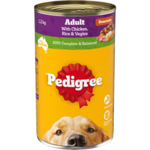 Pedigree Homestyle Chicken Rice and Vegies Adult Wet Dog Food Can - 12 x 1.2kg