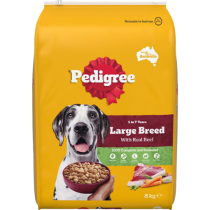 Pedigree Real Beef Large Breed Adult Dry Dog Food - 8kg