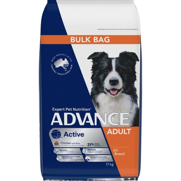 Advance Active Adult Dry Dog Food Chicken With Rice