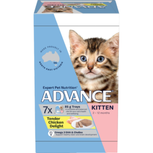 Advance Kitten Tender Chicken Wet Cat Food Trays - 7 x 85g