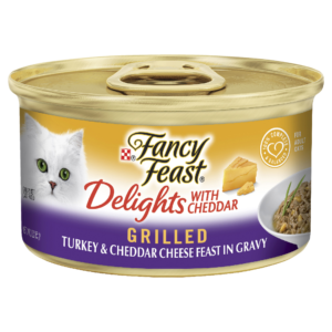Fancy Feast Delights with Cheddar Turkey Adult Wet Cat Food - 24 x 85g