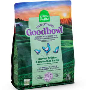 Open Farm Goodbowl Chicken and Brown Rice All Lifestages Dry Cat Food - 3.2kg
