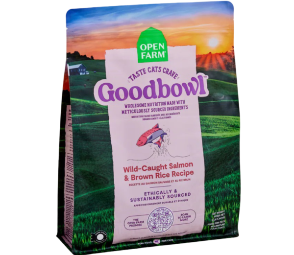 Open Farm Goodbowl Salmon and Brown Rice Adult Dry Cat Food