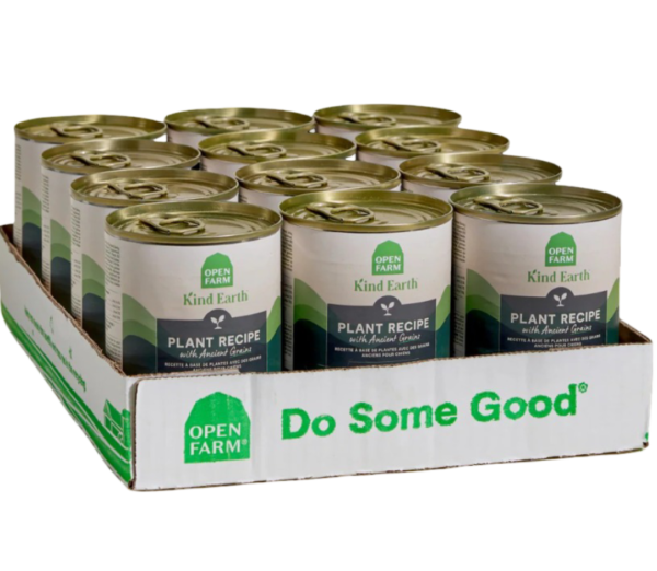 Open Farm Kind Earth Plant Recipe Pate Adult Wet Dog Food Cans