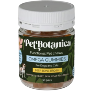 Pet Botanica Omega 3 Gummies Bone Broth For Dogs And Cats - 30 Pack