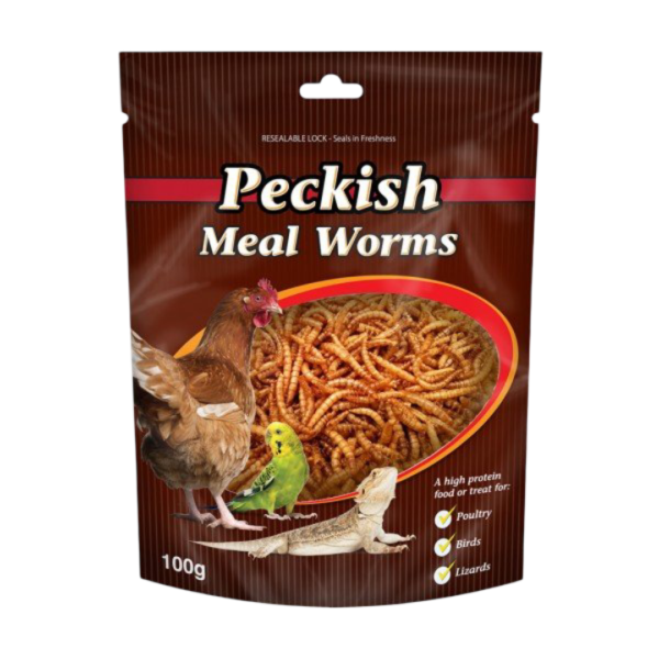 Peckish Mealworms For Reptiles And Birds – 100g