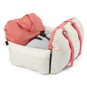 Paws For Life Dog Travel Car Seat Bed Faux Leather Red - each
