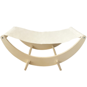 Paws For Life Crescent Shape Wooden Pet Hammock - One Size