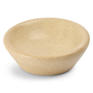 Paws For Life Ergonomic Ceramic Pet Bowl in Natural Beige - 195mL