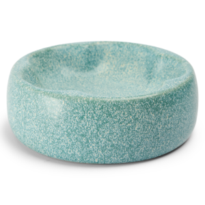 Paws For Life Wide Bubble Ceramic Pet Bowl Blue - One Size