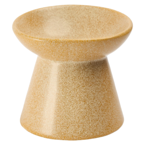 Paws For Life Ergonomic And Elevated Ceramic Pet Bowl Natural - Large