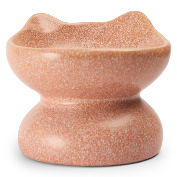 Paws For Life Cat Shaped Elevated Ceramic Pet Bowl Pink – 200mL
