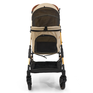 Paws For Life Foldable Pet Stroller Beige For Cats And Dogs - each