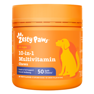 Zesty Paws 10 In 1 Multivitamin Chews Wellness Supplement For Dogs - 50 chews