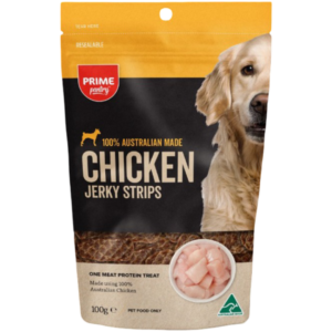 Prime100 Jerky Chicken Dog Treats - 2 x 100g