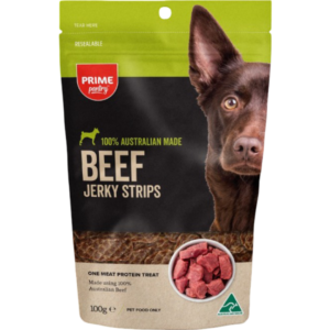 Prime100 Prime Pantry Beef Jerky Strips Dog Treat - 100g
