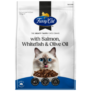 Fussy Cat Salmon Whitefish & Olive Oil Grain Free Adult Dry Cat Food - 10kg