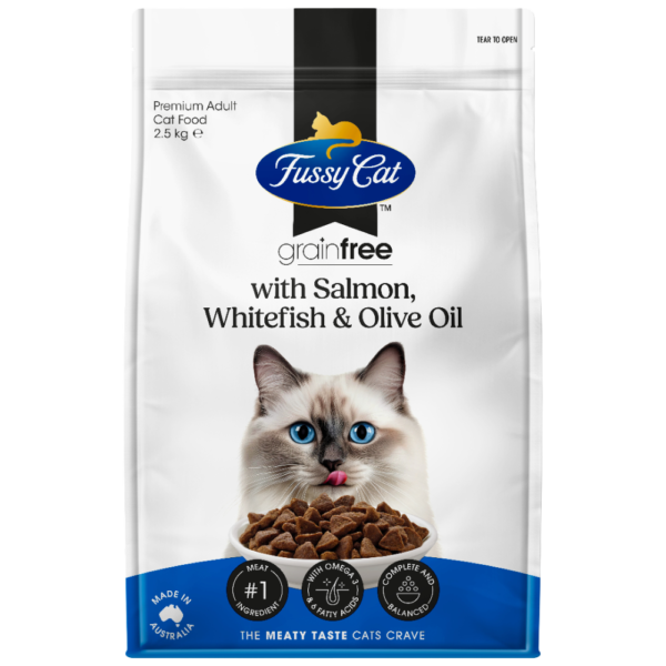Fussy Cat Salmon & Whitefish with Olive Oil Grain Free Adult Dry Cat Food