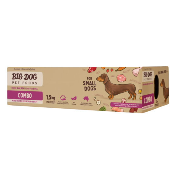 Big Dog Small Dog Combo Frozen Raw Dog Food – 1.5kg
